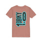 Youth Driky 1 point 0 Bro - - Blue Brain Back Print Short Sleeve Tee