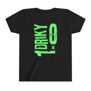 Youth Driky 1 point 0 Bro - Green Monkey Back Print Short Sleeve Tee