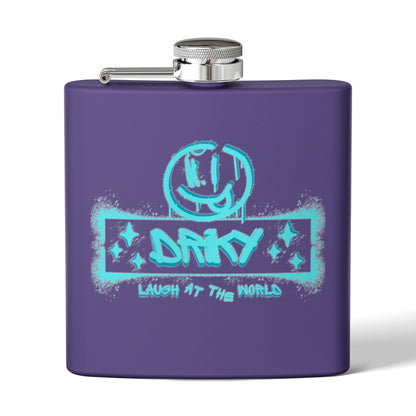 Driky Laugh at the World Stainless Steel Flask - 6oz