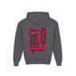 Youth Driky 1 point 0 Bro - Rose Blood Backprint - Heavy Blend Hoodie 16 Colors