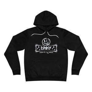 Driky Laugh at the World - White Night Fleece Pullover Hoodie
