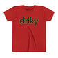 Youth Little Driky - Green Monkey Short Sleeve Tee