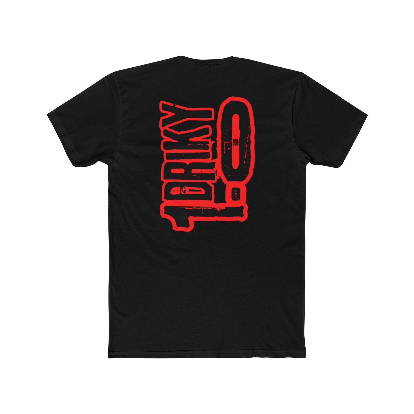 Driky 1 point 0 Bro - Rose Blood - Back Print Cotton Crew Tee