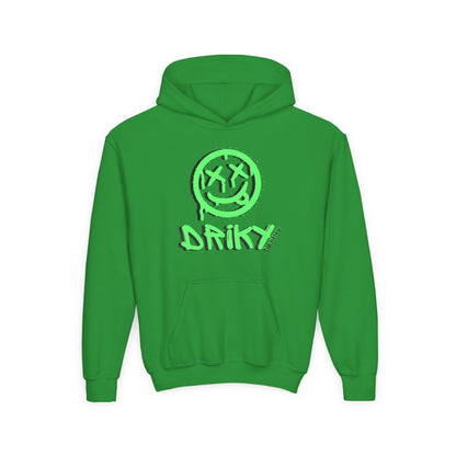Driky Die Happy -  Green Monkey - Youth Heavy Blend Hoodie