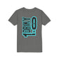 Youth Driky 1 point 0 Bro - - Blue Brain Back Print Short Sleeve Tee