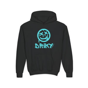 Driky Die Happy -  Blue Brain - Youth Heavy Blend Hoodie