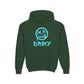 Driky Die Happy -  Blue Brain - Youth Heavy Blend Hoodie