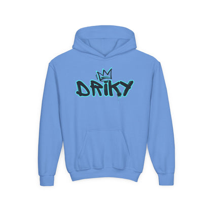 Driky Roy-al - Blue Brain - Youth Heavy Blend Hoodie