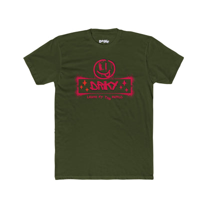 Driky Laugh at the World - Rose Blood Cotton Crew Tee