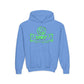 Driky Laugh at the World - Green Monkey - Youth Heavy Blend Hoodie