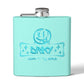 Driky Laugh at the World Stainless Steel Flask - 6oz
