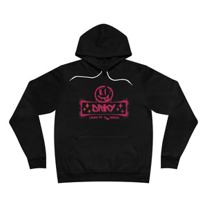 Driky Laugh at the World - Rose Blood Fleece Pullover Hoodie