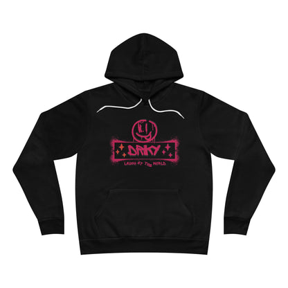 Driky Laugh at the World - Rose Blood Fleece Pullover Hoodie