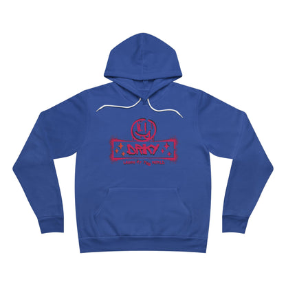 Driky Laugh at the World - Rose Blood Fleece Pullover Hoodie