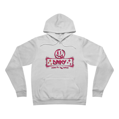 Driky Laugh at the World - Rose Blood Fleece Pullover Hoodie