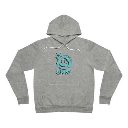 Driky King Nothing - Blue Brain Fleece Pullover Hoodie