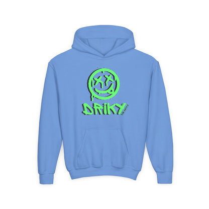 Driky Die Happy -  Green Monkey - Youth Heavy Blend Hoodie