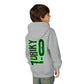 Driky 1 point 0 Bro - Green Monkey - (Back Print) Youth Heavy Blend Hoodie