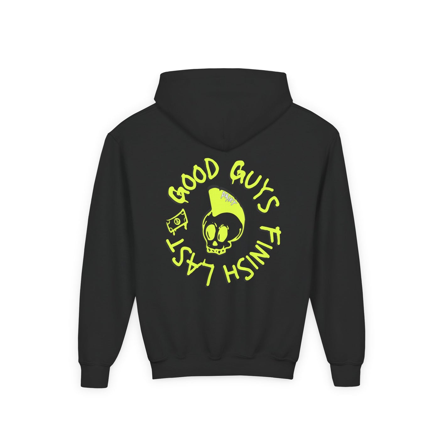 Drikyz Good Guys Finish Last - Banana Sunshine - (Back Print) Youth Heavy Blend Hoodie