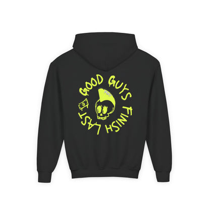 Drikyz Good Guys Finish Last - Banana Sunshine - (Back Print) Youth Heavy Blend Hoodie