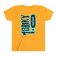 Youth Driky 1 point 0 Bro - - Blue Brain Back Print Short Sleeve Tee