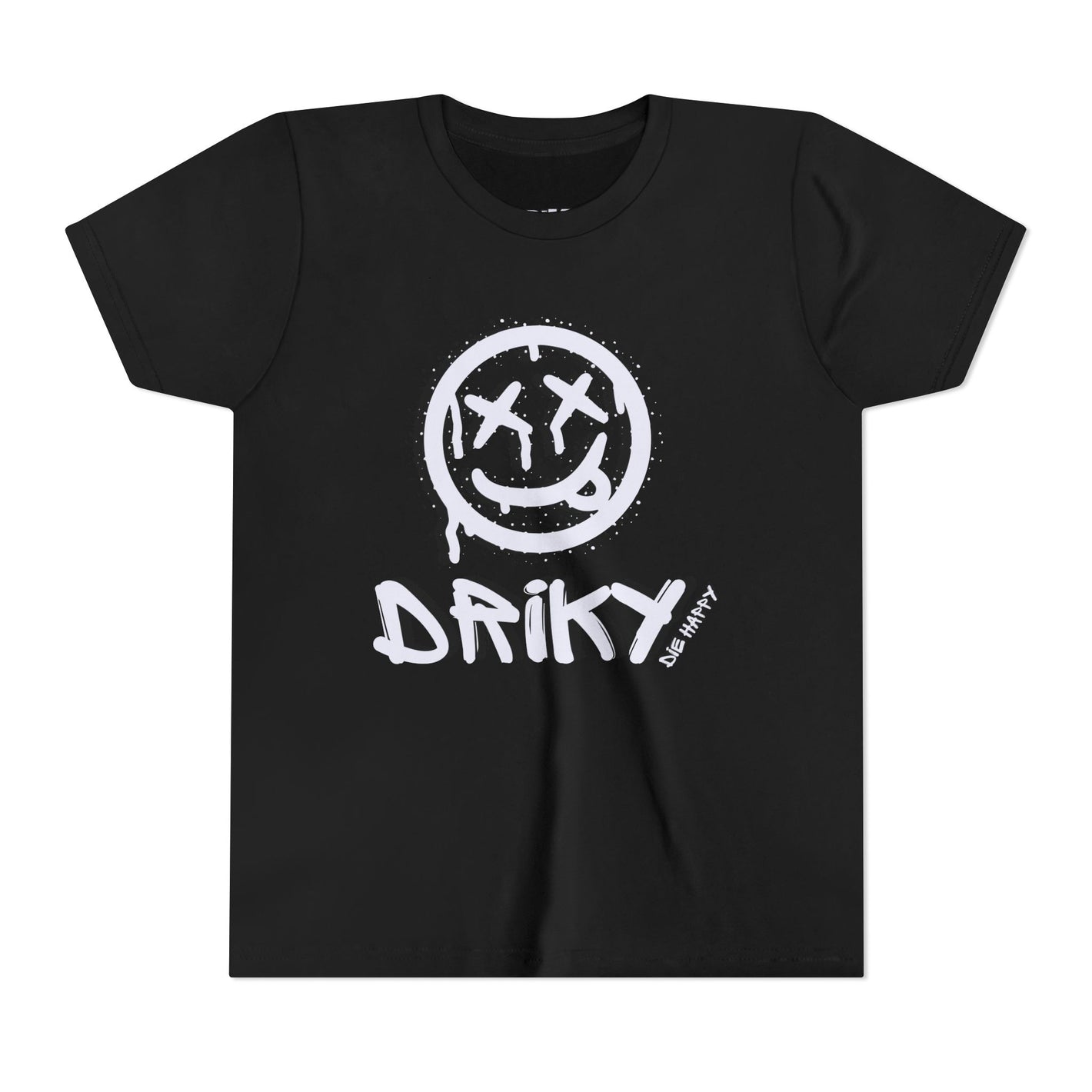 Youth Driky Die Happy - White Night Short Sleeve Tee