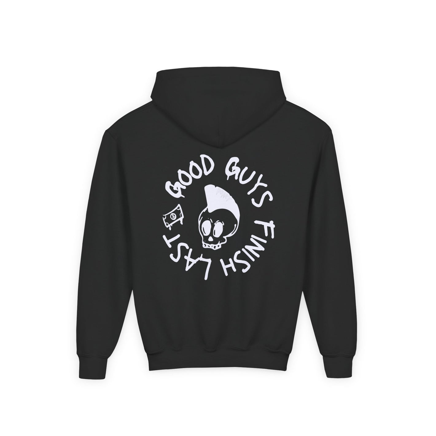Drikyz Good Guys Finish Last - Simple - (Back Print) Youth Heavy Blend Hoodie
