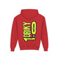Driky 1 point 0 Bro - Banana Sunshine - (Back Print) Youth Heavy Blend Hoodie