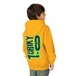 Driky 1 point 0 Bro - Green Monkey - (Back Print) Youth Heavy Blend Hoodie