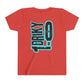 Youth Driky 1 point 0 Bro - - Blue Brain Back Print Short Sleeve Tee