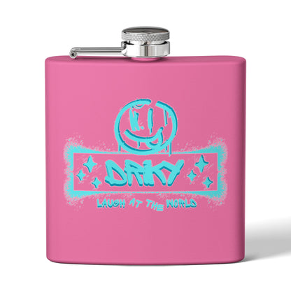 Driky Laugh at the World Stainless Steel Flask - 6oz