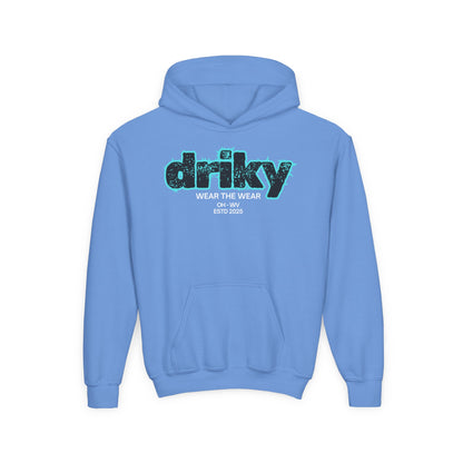 Driky ESTD Wear - Blue Brain - Youth Heavy Blend Hoodie