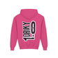 Driky 1 point 0 Bro - OG - (Back Print) Youth Heavy Blend Hoodie
