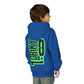 Driky 1 point 0 Bro - Green Monkey - (Back Print) Youth Heavy Blend Hoodie