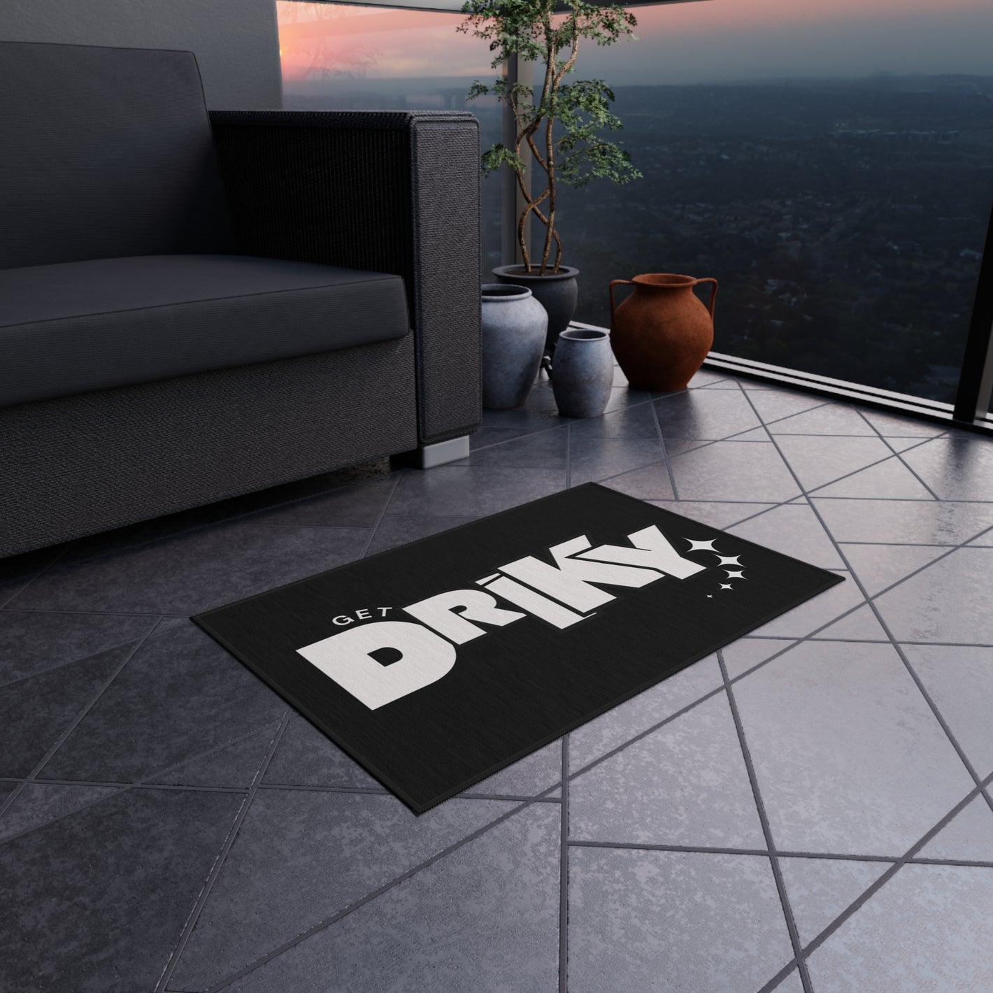Get Driky Outdoor Rug - Black