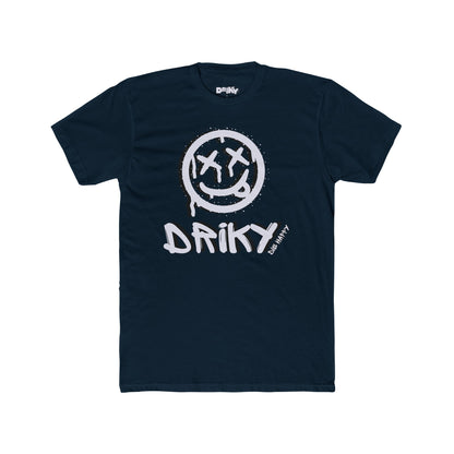Driky Die Happy - White Night Cotton Crew Tee