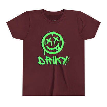 Youth Driky Die Happy - Green Monkey Short Sleeve Tee