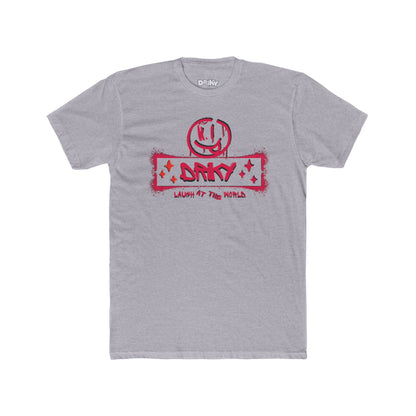 Driky Laugh at the World - Rose Blood Cotton Crew Tee