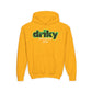 Driky ESTD Wear - Green Monkey - Youth Heavy Blend Hoodie