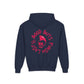 Drikyz Good Guys Finish Last - Rose Blood - (Back Print) Youth Heavy Blend Hoodie