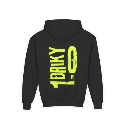Driky 1 point 0 Bro - Banana Sunshine - (Back Print) Youth Heavy Blend Hoodie