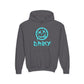 Driky Die Happy -  Blue Brain - Youth Heavy Blend Hoodie