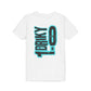 Youth Driky 1 point 0 Bro - - Blue Brain Back Print Short Sleeve Tee