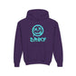 Driky Die Happy -  Blue Brain - Youth Heavy Blend Hoodie