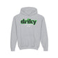 Driky ESTD Wear - Green Monkey - Youth Heavy Blend Hoodie