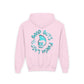 Drikyz Good Guys Finish Last - Blue Brain - (Back Print) Youth Heavy Blend Hoodie