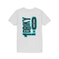 Youth Driky 1 point 0 Bro - - Blue Brain Back Print Short Sleeve Tee
