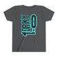 Youth Driky 1 point 0 Bro - - Blue Brain Back Print Short Sleeve Tee