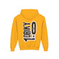 Driky 1 point 0 Bro - OG - (Back Print) Youth Heavy Blend Hoodie