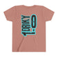 Youth Driky 1 point 0 Bro - - Blue Brain Back Print Short Sleeve Tee